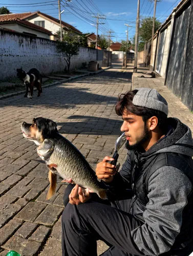 man with short beard holding a big fish,street dog,street dogs,pesca,boy and dog,pescadores,lapa,tapajos,peixe,pescador,fishbone,corvina,canini,peixoto,mccurry,barquero,piquer,pargo,perros,nimruz,carp