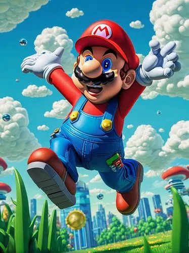 mario,marios,super mario brothers,paisano,morio,mario bros,luigi,miyamoto,ario,delfino,smo,cappy,zetsche,wario,lumbers,iwata,plumber,willmarth,up,cartoon video game background,Conceptual Art,Sci-Fi,Sci-Fi 03