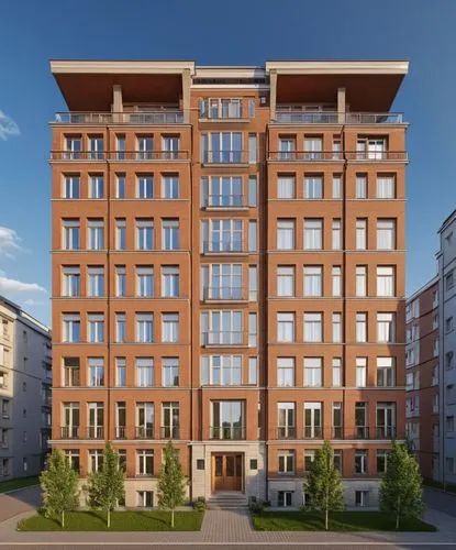 residential building,a large brown building with many windows on each story,plattenbau,appartment building,rikshospitalet,rigshospitalet,hoboken condos for sale,arkitekter,Photography,General,Realisti