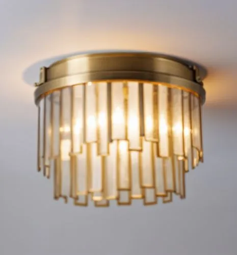 textured thick clear glass flush mount finish in antique brass,a chandelier hanging from a ceiling in a room,ceiling light,halogen light,sconce,ensconce,foscarini,ceiling lamp,halogen spotlights,cucko