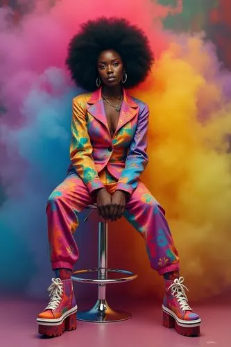 colorful,colourful,afrofuturism,colorfully,multi coloured,technicolour,Photography,Fashion Photography,Fashion Photography 03