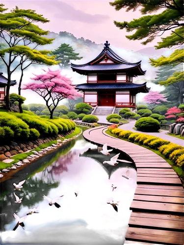 japan landscape,japanese art,japanese sakura background,japanese background,japan garden,japanese garden,sakura background,cartoon video game background,world digital painting,landscape background,lotus pond,japanese zen garden,oriental painting,zen garden,japanese garden ornament,heian,beautiful japan,art background,teahouse,asian architecture,Conceptual Art,Oil color,Oil Color 24