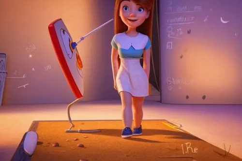 studio ghilbi, 3d pixar,girl in a long dress,cinderella,a girl in a dress,animated cartoon,the long-hair cutter,rapunzel,cute cartoon character,long dress,animator,animation,agnes,the little girl's ro