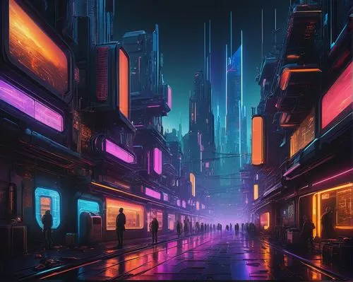 cybercity,cyberpunk,cityscape,fantasy city,metropolis,colorful city,cybertown,futuristic landscape,bladerunner,shinjuku,cyberscene,synth,cyberia,cyberworld,coruscant,city at night,tokyo city,microdistrict,cityzen,shanghai,Art,Classical Oil Painting,Classical Oil Painting 41