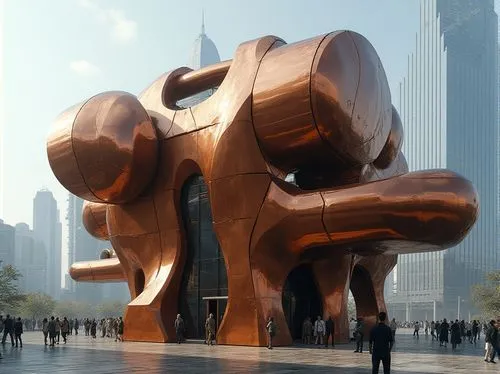 heatherwick,kimmelman,corten steel,steel sculpture,tishman,public art,gehry,3d rendering,hudson yards,futuristic architecture,damrosch,koons,futuristic art museum,9 11 memorial,sculptural,sculptor ed elliott,renders,allies sculpture,wooden sheep,knoedler,Photography,General,Realistic