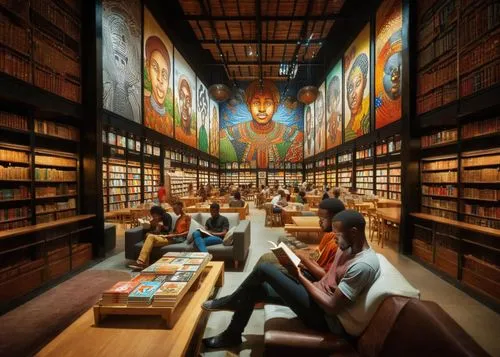 Africans in a library reading,reading room,university library,library,boston public library,libraries,nypl,bibliotheque,librarians,old library,librorum,bibliotheca,bodleian,biblioteca,celsus library,s