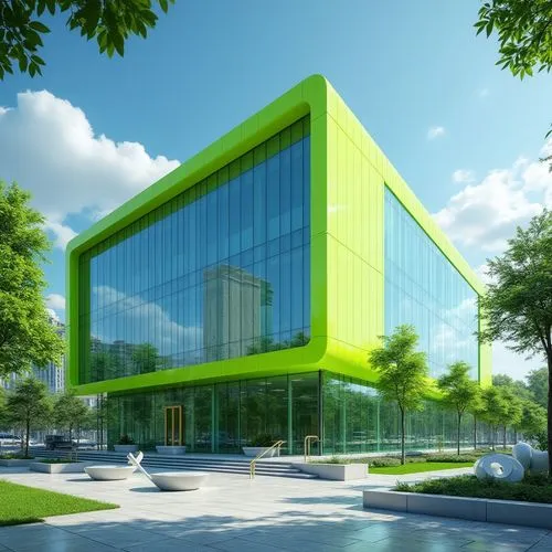 embl,glass facade,biotechnology research institute,novozymes,greentech,genzyme,3d rendering,technopark,deloitte,office building,infopark,skolkovo,glass building,revit,phototherapeutics,solar cell base,imec,ecobank,sberbank,office buildings,Photography,General,Realistic