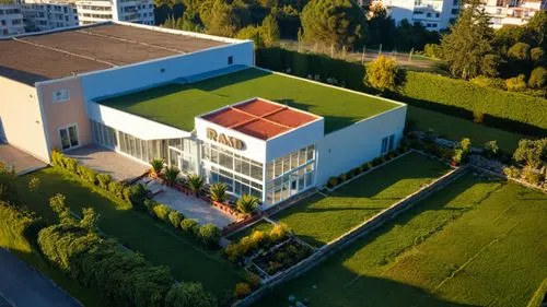 quita jardineras de banqueta,bendemeer estates,aerial view,solarcity,epfl,biozentrum,solar photovoltaic,appartment building,biotechnology research institute,modern building,phototherapeutics,view from