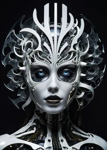 amidala,ice queen,biomechanical,giger,automaton,humanoid,Conceptual Art,Sci-Fi,Sci-Fi 09