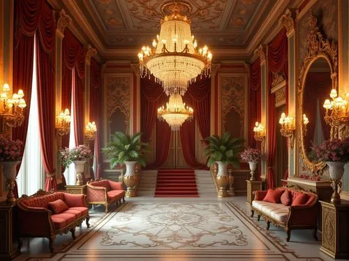 ritzau,royal interior,ornate room,entrance hall,foyer,hallway,dolmabahce,villa cortine palace,enfilade,ballroom,villa d'este,villa balbianello,interior decor,grand hotel europe,europe palace,palazzo,hotel hall,corridor,lobby,rococo,Photography,General,Realistic