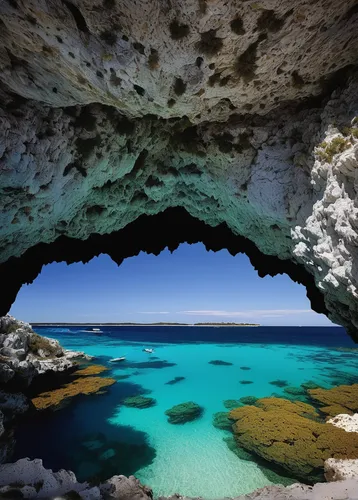 sea cave,blue caves,limestone arch,cave on the water,rottnest island,the blue caves,sea caves,blue cave,sardinia,rottnest,natural arch,curacao,balearic islands,bermuda,bonaire,caribbean sea,cook islands,south australia,algarve,bahamas,Photography,Artistic Photography,Artistic Photography 06