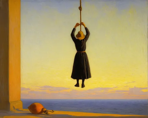 woman hanging clothes,hanged,suspended,telephone hanging,hanging moon,hanged man,hang em high,hung up,hanging,lynching,noose,pendulum,hanging swing,hanging down,gallows,hanging rope,hanging light,wind bell,hanging lantern,hanging chair,Art,Classical Oil Painting,Classical Oil Painting 20