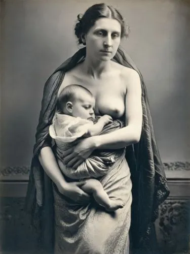 mother and infant,breastfeed,breastfed,mother with children,girl with cloth,breastfeeding,Photography,Black and white photography,Black and White Photography 15