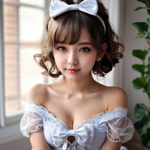 realdoll,white bow,japanese doll,dollfie,phuquy,asian girl,maid,satin bow,honmei choco,siu mei,japanese kawaii,dress doll,pink bow,pi mai,female doll,japanese idol,vintage asian,doll dress,japanese woman,cat ears,Photography,General,Natural