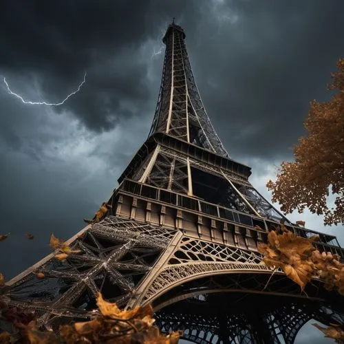 the eiffel tower,orage,eiffel tower,eiffel tower french,paris clip art,tormentine,parigi,eifel,eiffel,paris,french digital background,pariz,stormier,champ de mars,france,francia,parisii,eiffel tower under construction,pluie,trocadero,Photography,General,Fantasy