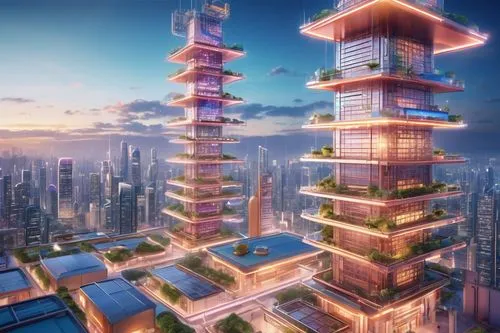 skycraper,skyscraper town,sky apartment,skyscraping,skyscraper,supertall,urban towers,electric tower,megapolis,skyscrapers,futuristic architecture,arcology,ctbuh,guangzhou,the skyscraper,shanghai,sky city,asian architecture,residential tower,cybercity,Illustration,Japanese style,Japanese Style 01