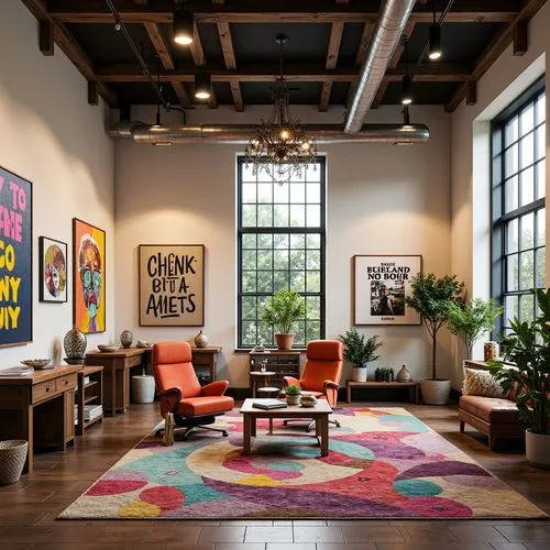 loft,lofts,contemporary decor,creative office,modern decor,interior decor,lobby,art gallery,interior design,great room,apartment lounge,living room,anthropologie,offices,modern office,livingroom,kimpton,gallery,collaboratory,home interior