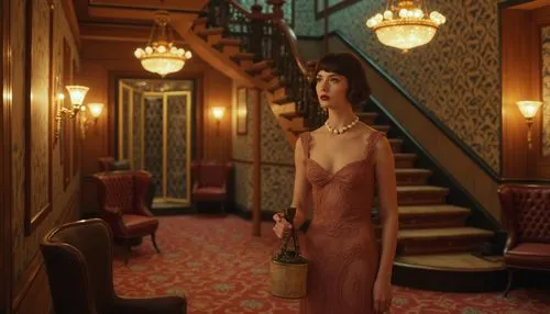 claridge,phryne,amelie,a floor-length dress,hallway,arterton,claridges,deakins,art deco woman,speakeasy,wontner,evening dress,art deco,suspiria,edwardian,harrod,grand hotel,seelbach,corridors,elegante,Photography,General,Realistic