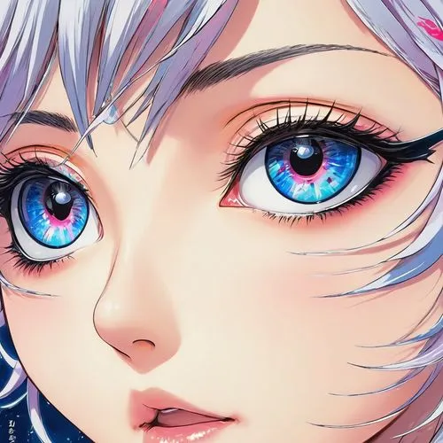 pupils,heterochromia,blue eye,eyes,closeup,mayeux,blue eyes,weiss,glitter eyes,eyes line art,pupil,violet eyes,nali,nanami,women's eyes,the blue eye,krita,long eyelashes,marinette,kula,Illustration,Japanese style,Japanese Style 04