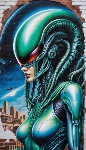 alien warrior,xeno,seti,alien,xenomorph,guyver,extraterrestrial,aliens,andromeda,xenu,corpus,ufo,cenobite,extraterrestrial life,prometheus,venusian,sirian,neptunian,polara,tsuneo,Conceptual Art,Graffiti Art,Graffiti Art 09