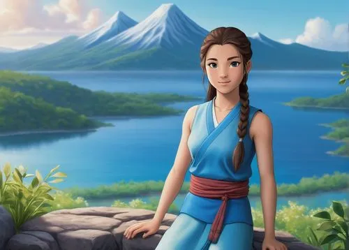 mulan,pocahontas,aladha,princess anna,moana,animated cartoon,tiana,aladin,jasmine,disney character,agnes,landscape background,princess sofia,portrait background,mountain guide,avatar,lilo,main character,world digital painting,mountain spirit,Art,Artistic Painting,Artistic Painting 02