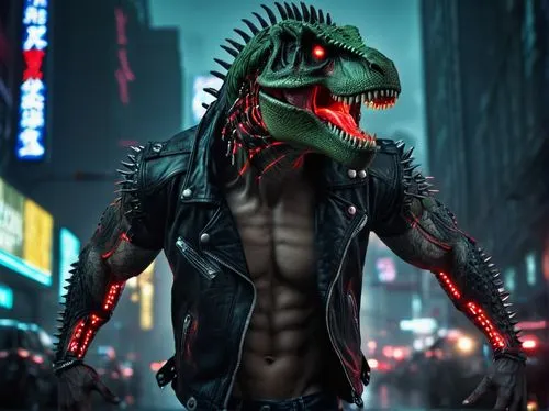 aligator,raptor,reptillian,saurian,cyberpunk,velociraptor,gator,drago milenario,dinosaruio,tyrannosaurus,dino,missisipi aligator,trex,tyrannosaurus rex,rubber dinosaur,real gavial,katakuri,reptilian,jurassic,drexel,Conceptual Art,Sci-Fi,Sci-Fi 09