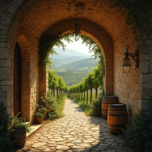 tuscany,vineyards,tuscan,wine region,vineyard,toscane,montalcino,valpolicella,winery,vineyard road,wine country,castle vineyard,toscana,montepulciano,southern wine route,umbrian,umbria,barolo,brunello,archways,Photography,General,Realistic