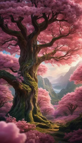 sakura tree,magic tree,blossom tree,tree of life,flourishing tree,cherry blossom tree,the japanese tree,dragon tree,colorful tree of life,fantasy landscape,oak tree,japanese sakura background,fairy forest,sakura trees,celtic tree,fairy world,sakura background,watercolor tree,wondertree,fantasy picture,Photography,General,Natural