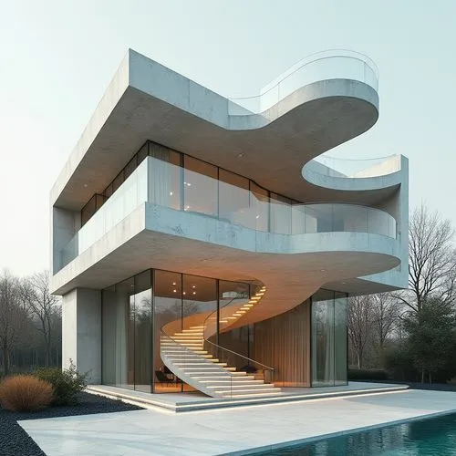 modern architecture,modern house,cubic house,cantilever,cantilevered,dunes house