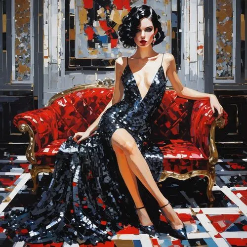 vanderhorst,vettriano,viveros,duchesse,mcginnis,fatale,Conceptual Art,Oil color,Oil Color 07