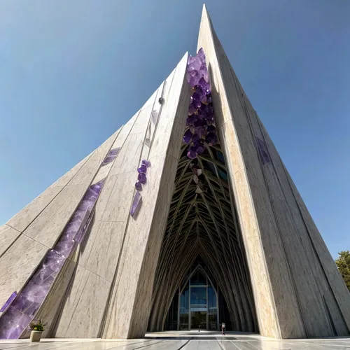 Amethyst  stone,christ chapel,mausoleum,iranian architecture,reinforced concrete,azmar mosque in sulaimaniyah,concrete construction,pilgrimage chapel,dead sea scrolls,brutalist architecture,tempodrom,