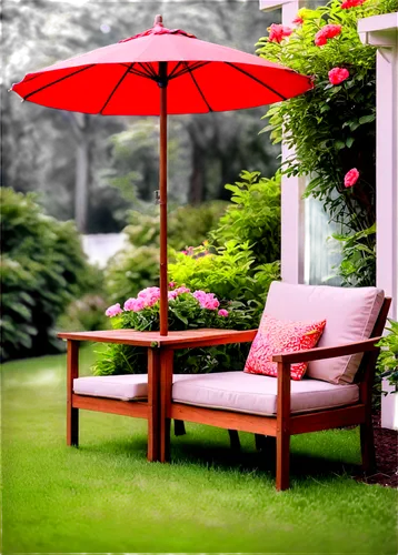 garden bench,red bench,pink chair,outdoor furniture,garden furniture,patio furniture,chair and umbrella,outdoor table and chairs,garden swing,summer umbrella,porch swing,patio,terrasse,garden decor,gazebos,patios,watermelon umbrella,garten,terrace,garden decoration,Conceptual Art,Oil color,Oil Color 13