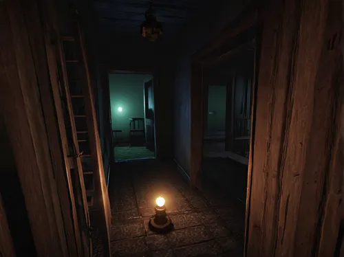 penumbra,creepy doorway,a dark room,hallway,abandoned room,nightlight,easter easter egg,live escape game,rooms,room lighting,visual effect lighting,attic,basement,3d render,easter egg,wooden floor,hallway space,3d rendered,one room,cabin,Illustration,Children,Children 02