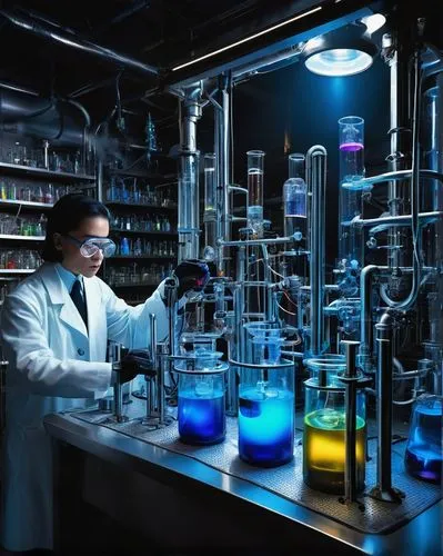 chemical laboratory,chemist,chemical engineer,laboratory information,reagents,laboratory flask,laboratory,biotechnology research institute,lab,ph meter,creating perfume,formula lab,oxidizing agent,chemical substance,science education,laboratory equipment,natural scientists,erlenmeyer flask,scientist,sulfuric acid,Illustration,Japanese style,Japanese Style 11