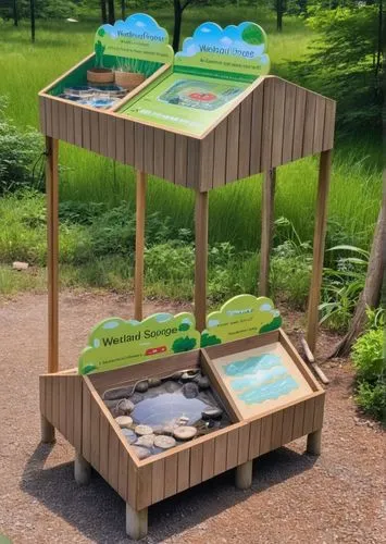 Theme: Wetland-Natural Sponge, Object: Large-scale interactive game equipment suitable for teenagers {refer to the attached picture}, Location: Wetland Park,outdoor play equipment,children's playhouse