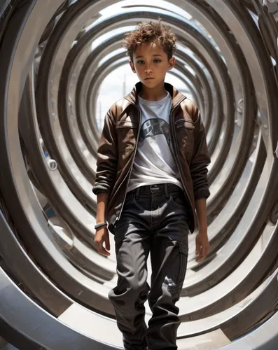 Brown eyes,star-lord peter jason quill,insurgent,lost in space,kid hero,big marbles,children of war,tubes,bodhi,spiral background,cybernetics,hamster wheel,stargate,mad max,slide tunnel,magneto-optica