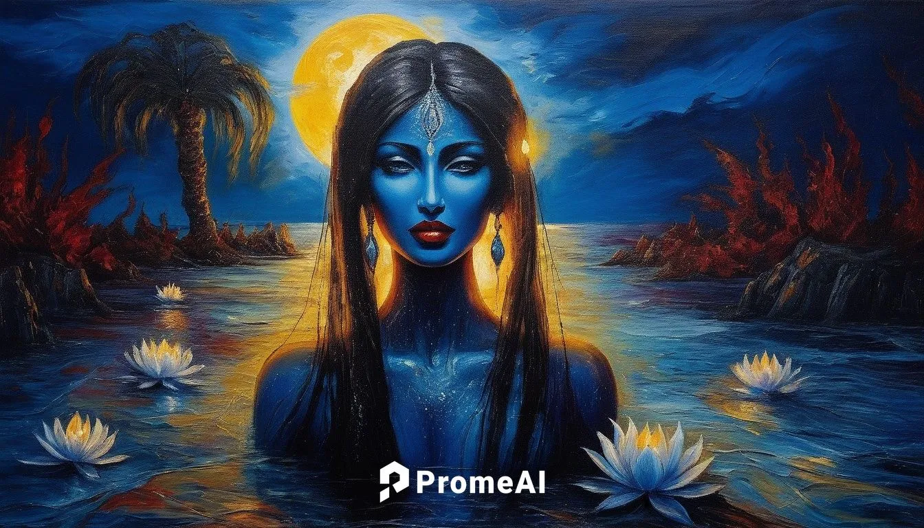 Moonlit Serenity by the Sea ,Passion Sexy Painting ,Naked Woman  Abstract Body Art Oil Painting
,sivaratri,mahashivratri,shivaratri,dakini,amavasya,mahadeva,shivratri,vimalamitra,shiva,vishwamitra,wat