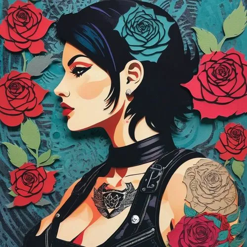 baroness,rose drawing,siouxsie,black rose,rockabella,disney rose,rosa,saraya,hip rose,elvira,bella rosa,chicanas,rose flower illustration,rosa bonita,tura satana,viveros,dolcenera,porcelain rose,jasinski,rose flower drawing,Unique,Paper Cuts,Paper Cuts 07