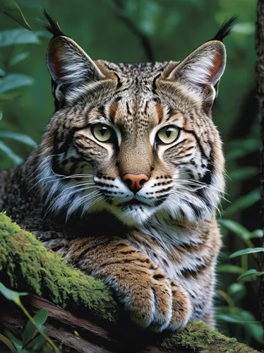 bobcat,ocelot,american bobtail,clouded leopard,wild cat,ocicat,lynx,rusty-spotted cat,european shorthair,felidae,american curl,tabby cat,lynx baby,bengal cat,american shorthair,great puma,forest animal,wildcat,chestnut tiger,toyger,Illustration,Children,Children 03