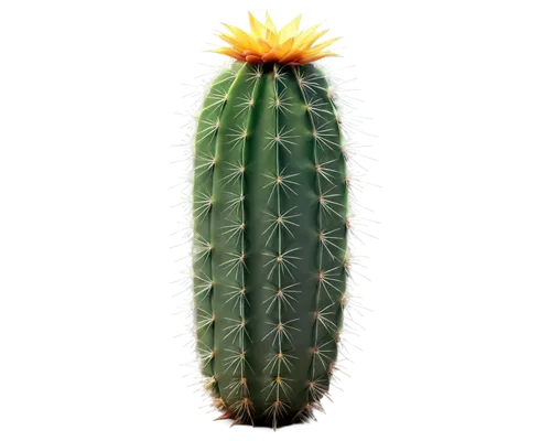 prickly green cactus, solo, desert plant, thick stem, sharp spines, vibrant flowers, detailed texture, morning dew, warm sunlight, 3/4 composition, shallow depth of field, natural ambient light, cinem