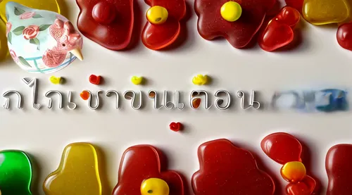 eat thai,thai dessert,marzipan figures,thai pattern,thai cuisine,thailand thb,thai ingredient,thai,gummybears,chachoengsao,decorative letters,foamed sugar products,delicious confectionery,blur office 