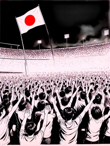 koshien,jingu,consadole,tokyo summer olympics,japanese fans,tanba,ardija,hanshin,sanfrecce,npb,nippon,carp,jubilo,corea,japans,vissel,fujimori,worldcup,chunichi,ekiden,Illustration,Paper based,Paper Based 30