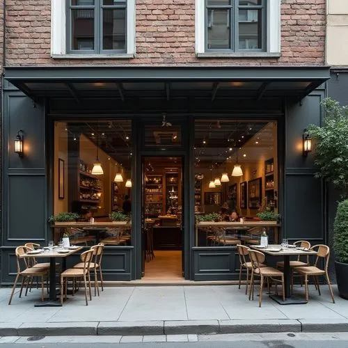 Building facade design, a modern sense of steel structure in the cafe facade, modern point of the facade


,a restaurant with tables outside and lights,nolita,novikov,restaurant ratskeller,new york re