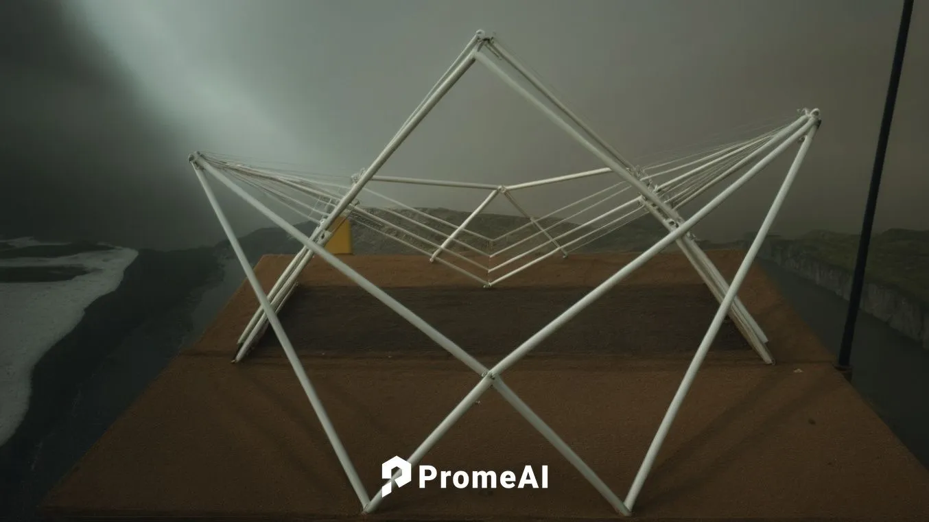 glass pyramid,pyramid,eastern pyramid,veil fog,strange structure,panoramical,kharut pyramid,pyramids,low poly,step pyramid,mobile sundial,moveable bridge,polygonal,triangles background,low-poly,water 