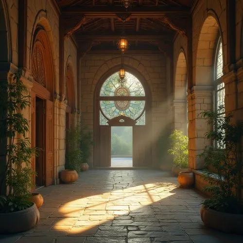 cloister,theed,courtyards,inside courtyard,cloisters,courtyard,orangery,cloistered,kykuit,entranceway,tyntesfield,hallway,mirogoj,doorways,morning light,medinah,archways,entrance hall,inglenook,atriums,Photography,General,Realistic