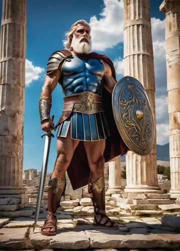 thracian,athenian,gladiator,sparta,greek,thymelicus,rome 2,hellenic,hellas,roman history,roman soldier,roman ancient,zeus,poseidon god face,temple of poseidon,cent,caesar,lycian,centurion,greek in a circle,Illustration,Realistic Fantasy,Realistic Fantasy 18