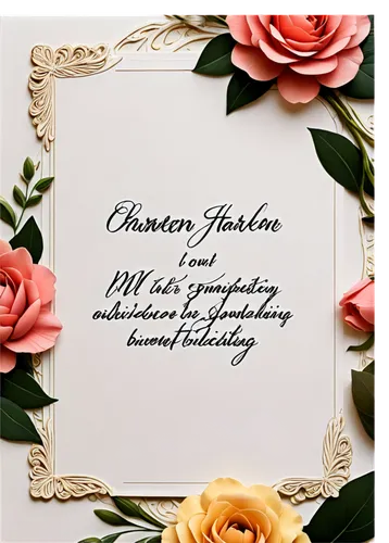 Sympathy card, white background, ornate border, condolences message, cursive font, gentle flowers, soft petals, pastel colors, subtle texture, 3/4 composition, shallow depth of field, warm lighting, c