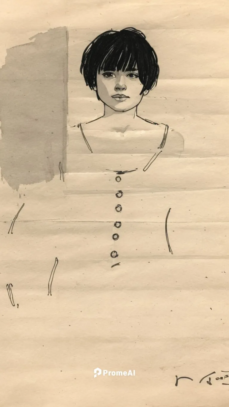 Rough hand-drawn sketch in black pen,durutti,akhmatova,farrokhzad,vintage drawing,tsvetaeva,phryne,shigeo,svenonius,togawa,wollstonecraft,pharmacopeia,poiret,casca,lain,khnopff,siouxsie,modigliani,omo