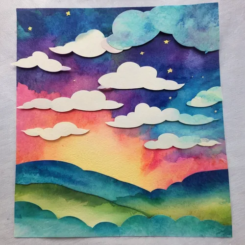 watercolor background,rainbow clouds,little clouds,watercolor paper,watercolor frame,sky clouds,stratocumulus,watercolor,rainbow and stars,watercolors,cumulus,watercolor tea,clouds,abstract watercolor,mountain sunrise,soft pastel,clouds - sky,cumulus clouds,cumulus cloud,watercolor paint,Unique,Paper Cuts,Paper Cuts 07