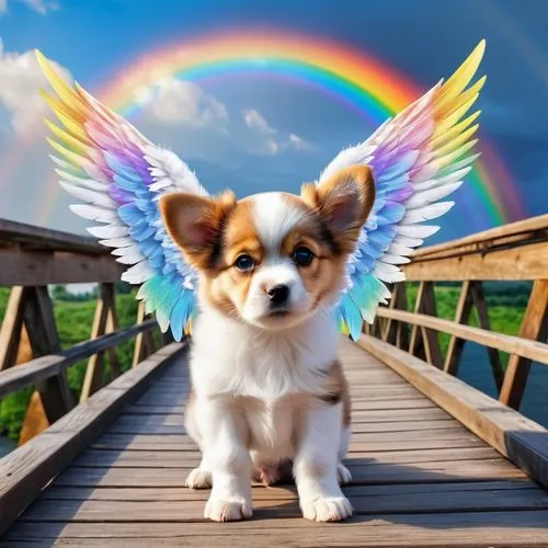 dog angel,the pembroke welsh corgi,rainbow bridge,pembroke welsh corgi,corgi,welsh corgi,corgis,corgi-chihuahua,cardigan welsh corgi,rainbow background,guardian angel,love angel,welsh corgi pembroke,angel wing,flying dog,welschcorgi,angel wings,dog photography,little angel,welsh cardigan corgi,Photography,General,Realistic